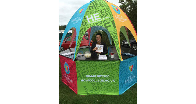 Pop Up Kiosk for Heart of Worcestershire College