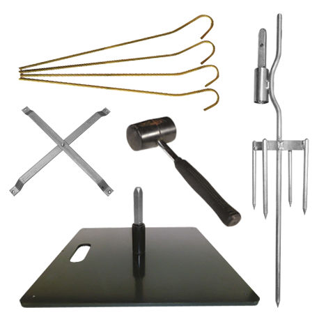 Picture of accessory tools for pop-up banners
