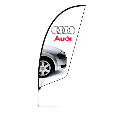 Picture of Audi branded pop-out sail flag banner