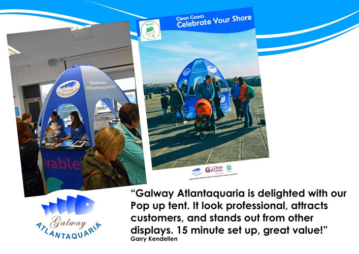 Pop-up kiosk for Galway Atlantaquaria